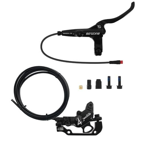 Hydraulic Disc Brake Set for E-Bike - 4-Piston Front & Rear, 1150/1950mm Cables