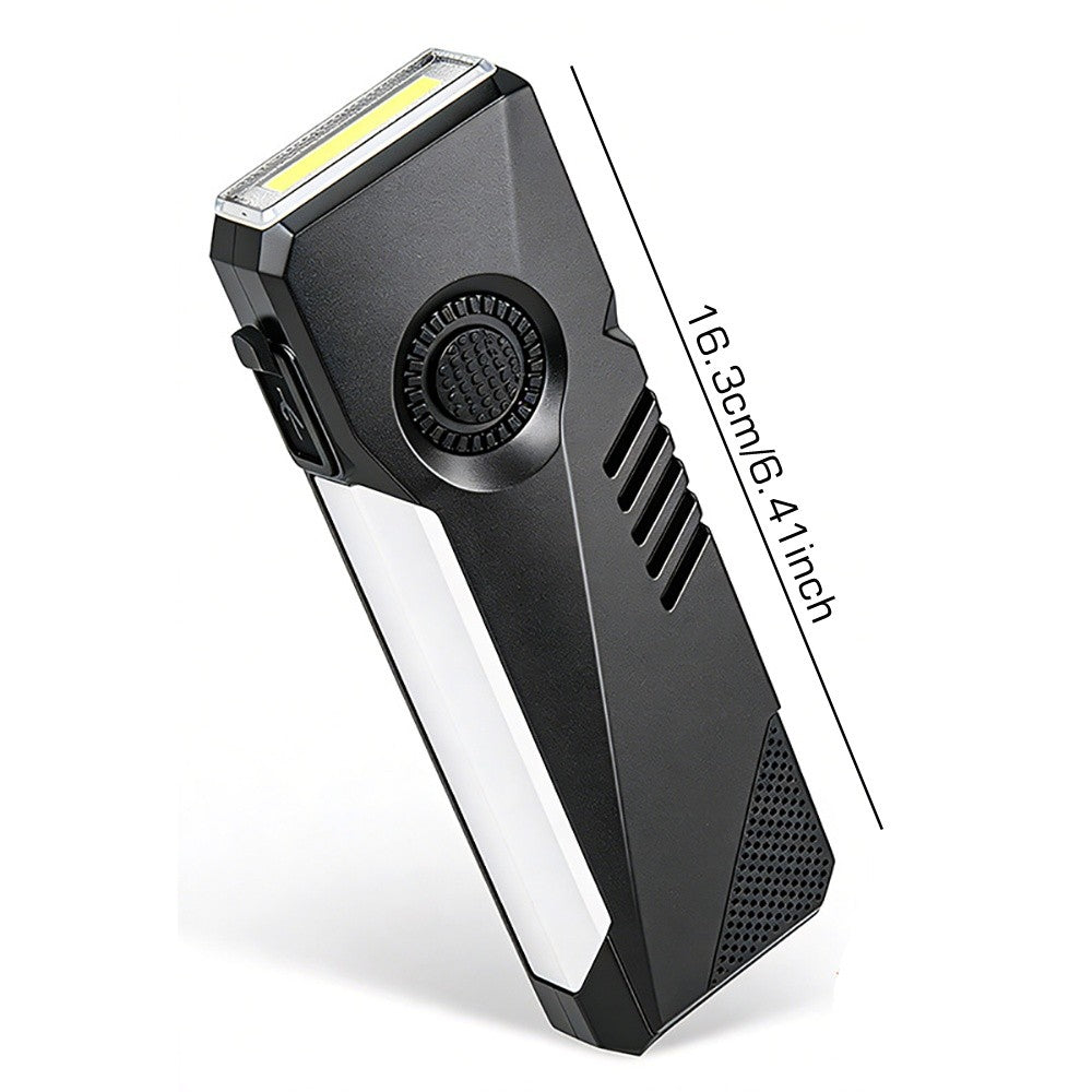 Rechargeable Pocket LED Flashlight with Magnetic Clip & Multiple Modes