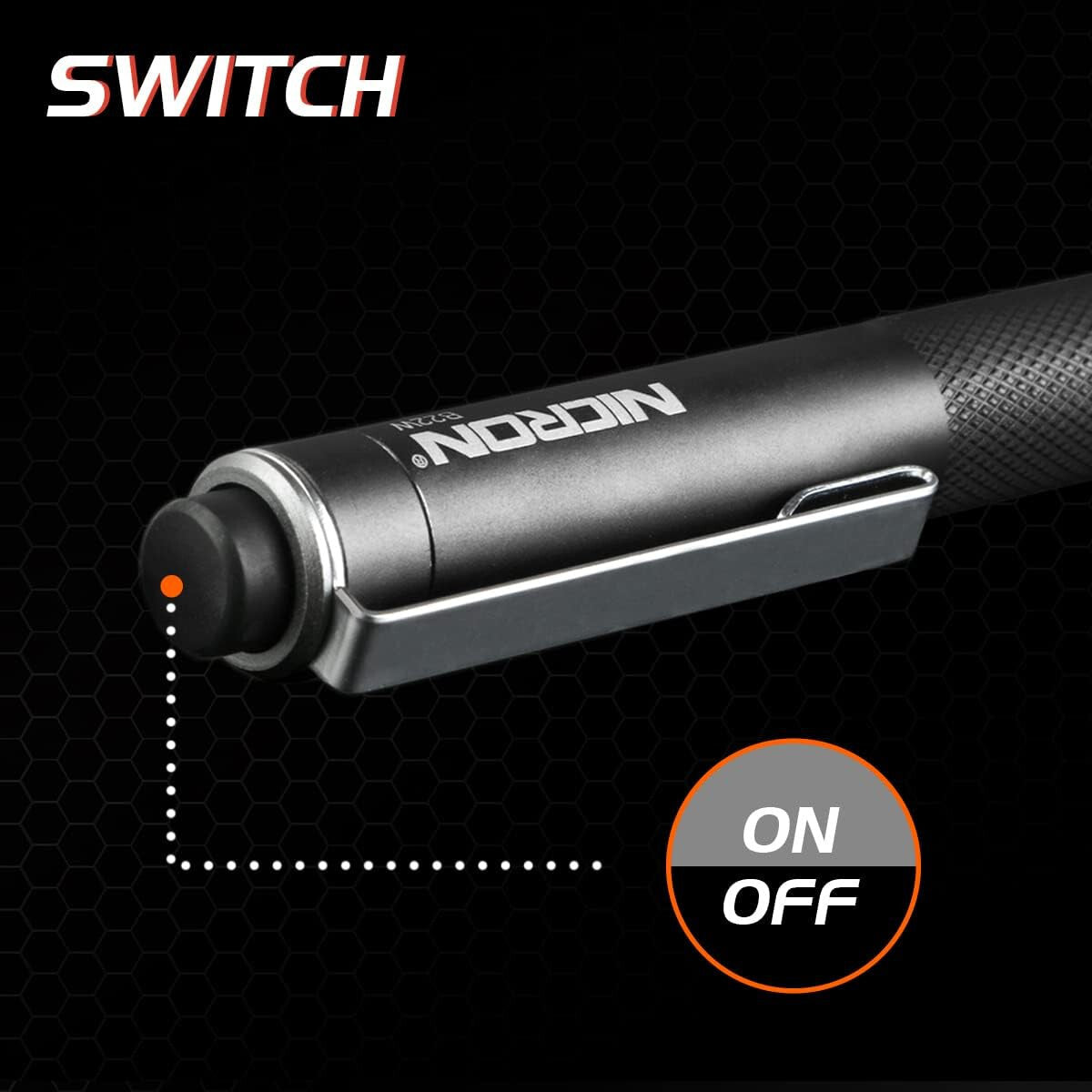 LED Pen Style Flashlight 120 Lumens Waterproof Compact Inspection Light