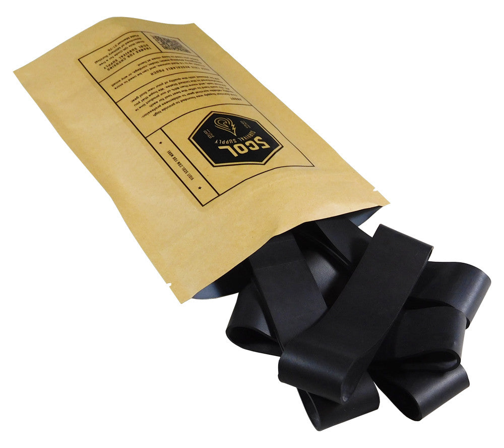 Heavy Duty EPDM Rubber Bands 4.5 Inch for Survival, Camping & Outdoor Gear