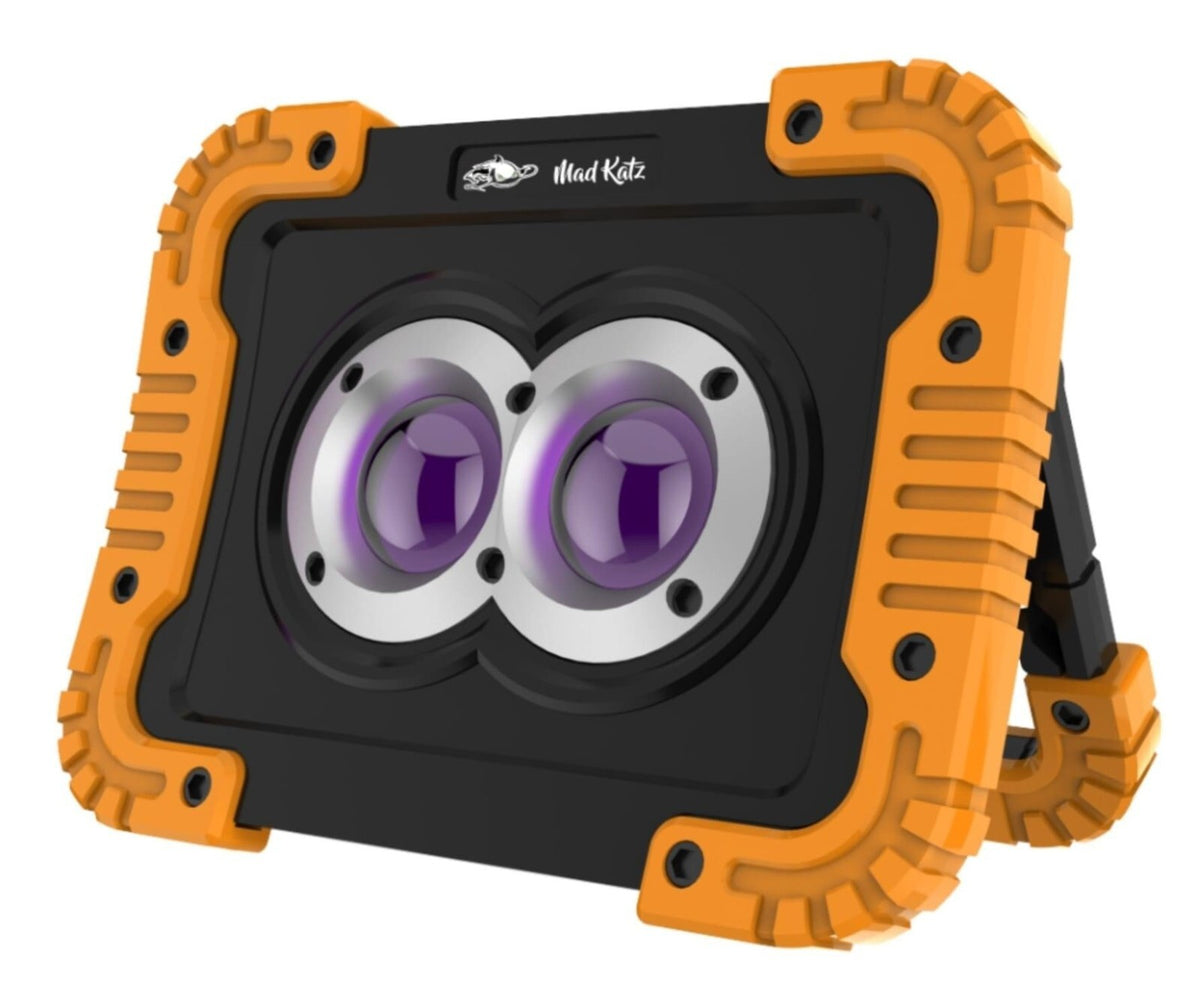 Rechargeable UV LED Blacklight for Night Fishing - Waterproof, 30W, 5-12H Battery