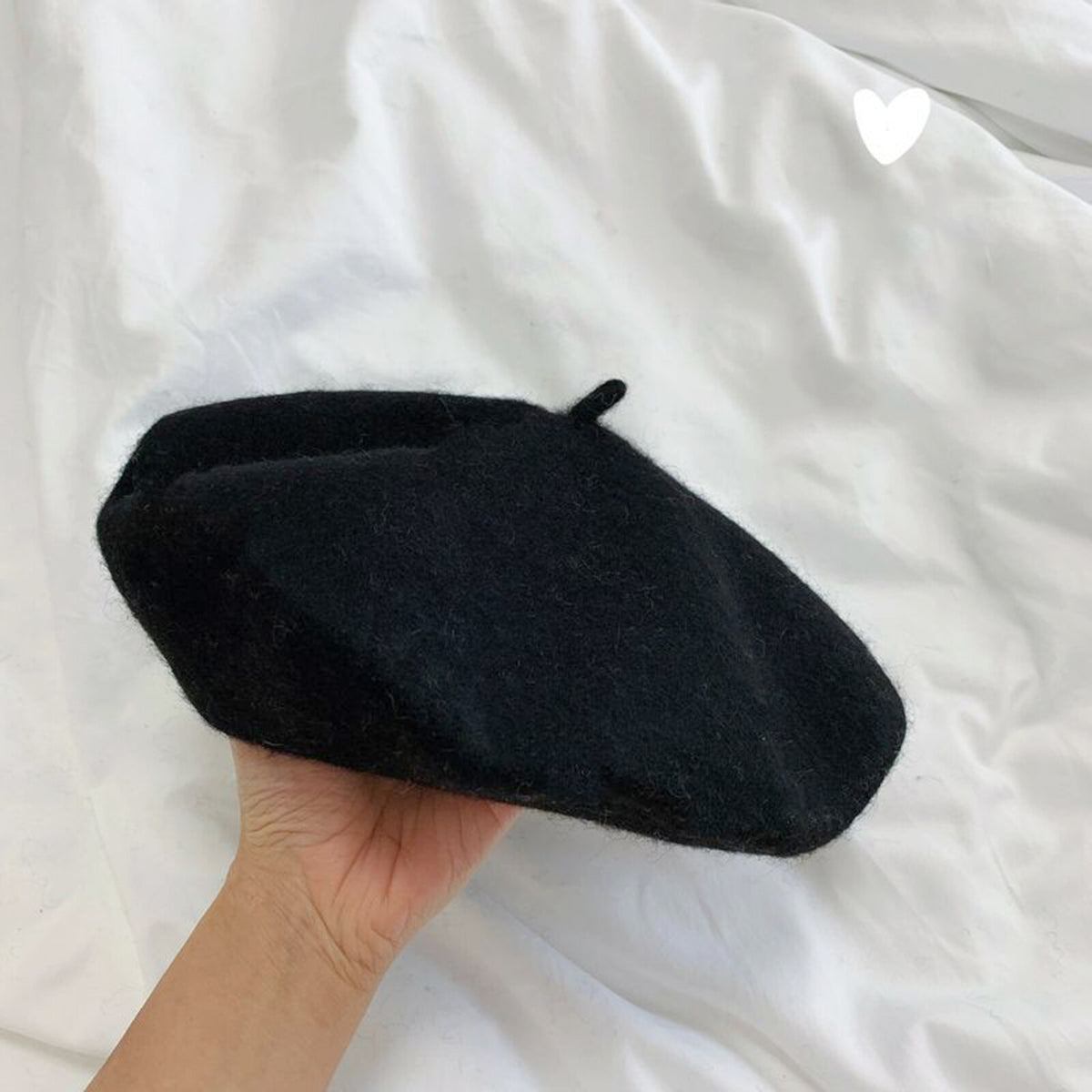 Women Casual Wool Beret Hat - Elegant French Style Solid Color Accessory