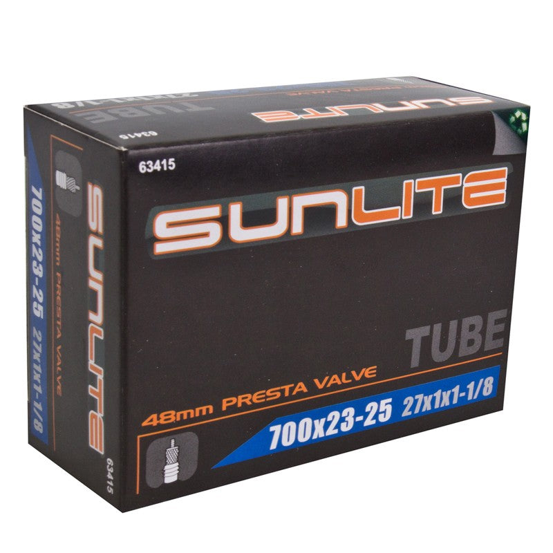 700x23-25 Road Bike Inner Tube with 48mm Presta Valve - Durable Bicycle Tube