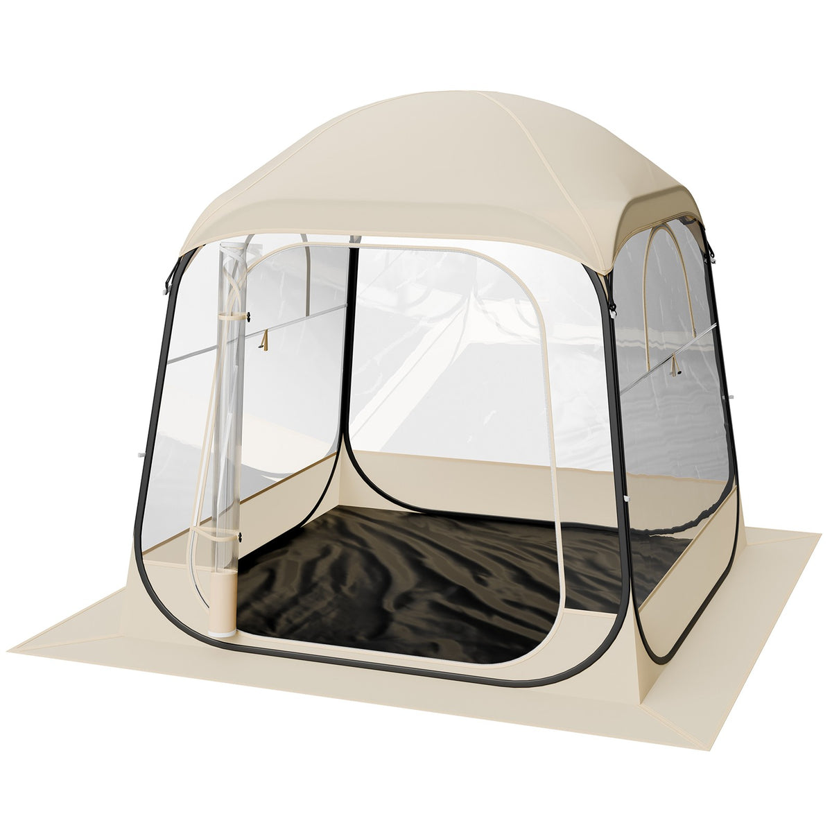 72x72 Inch Clear Bubble Pop-Up Sports Tent - Weatherproof Instant Shelter