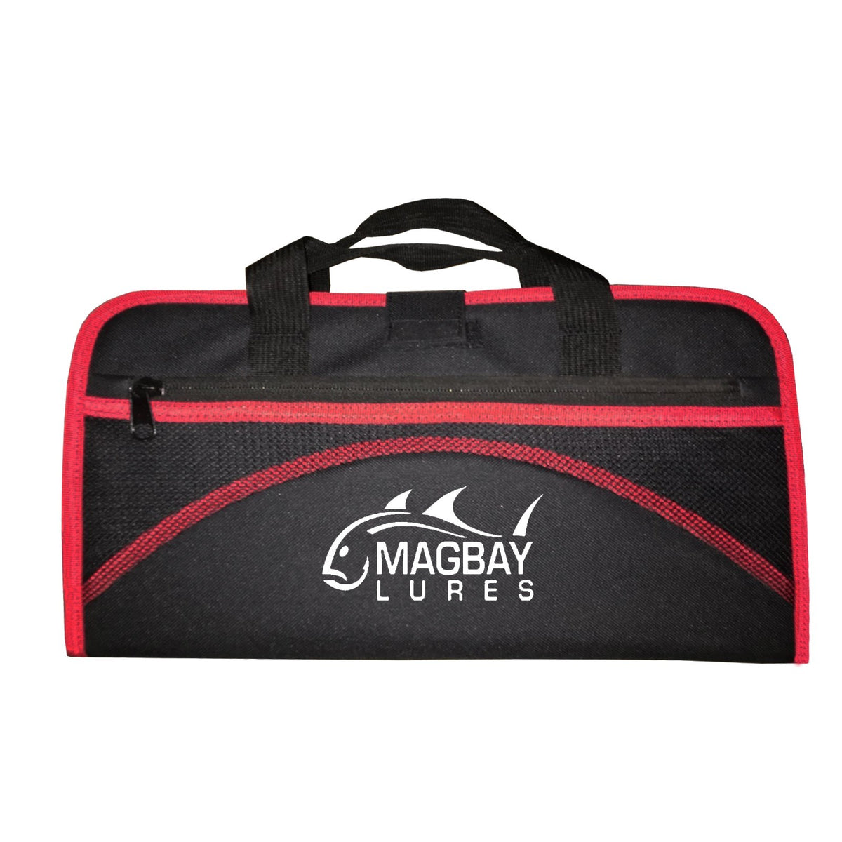 Fishing Tackle Bag for 25 Jigs - Red Waterproof Lure Storage Bag