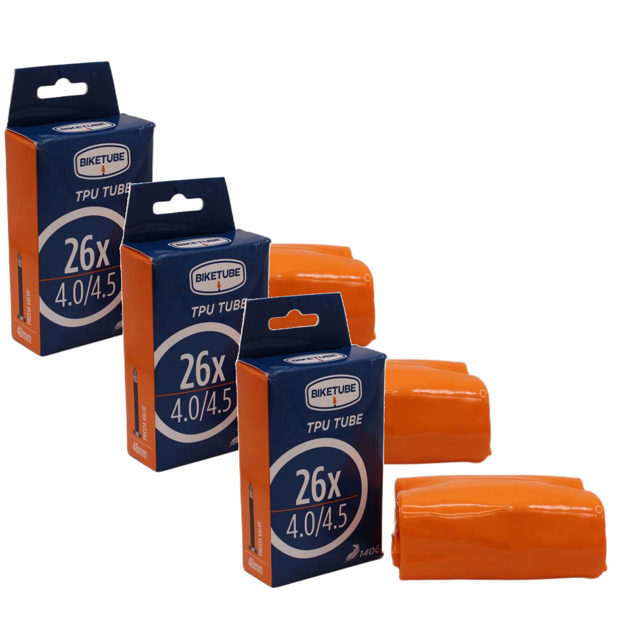 Lightweight TPU Fat Bike Tubes 26x4.0-4.5 Inch for Off-Road Cycling