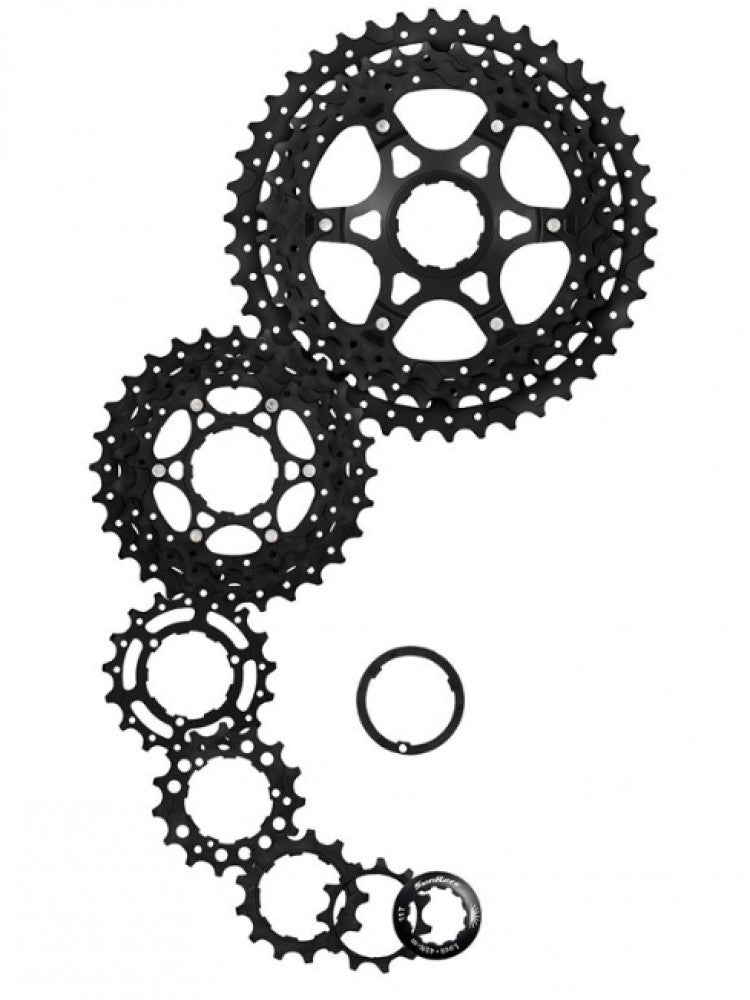 10-Speed Bicycle Cassette 11-42T for MTB Shimano SRAM - Black