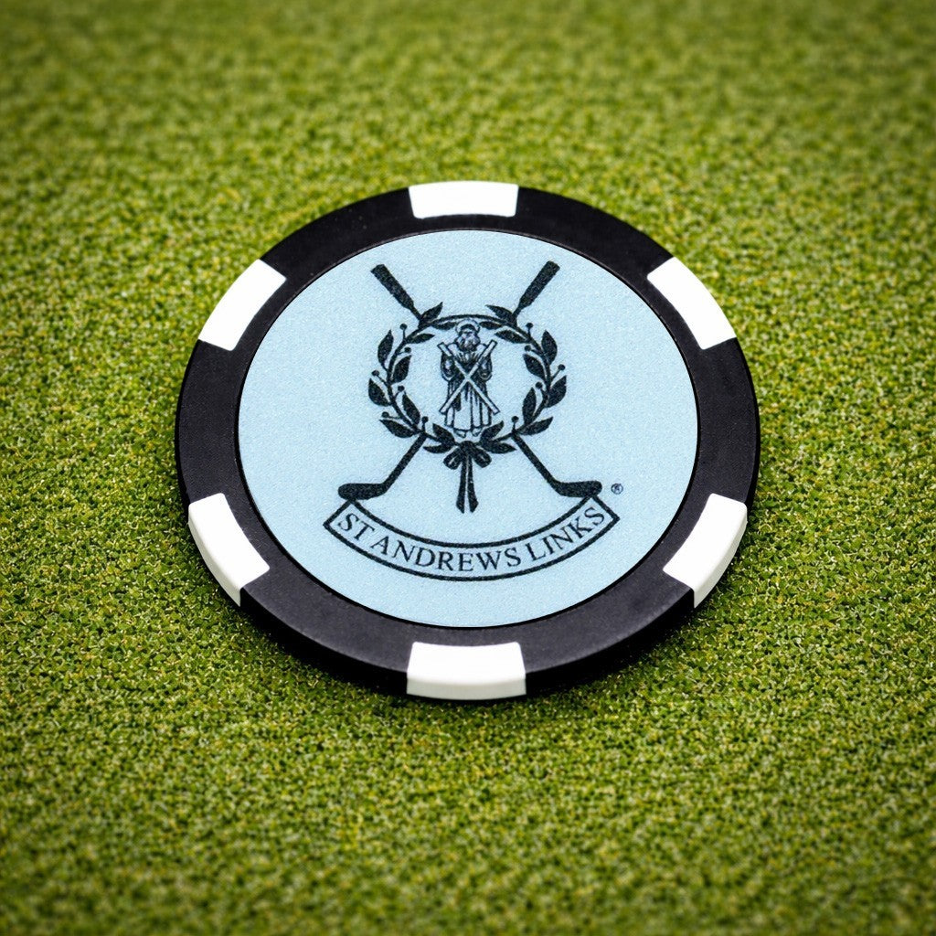 Golf Ball Marker and Poker Chip Set for St. Andrews Old Course