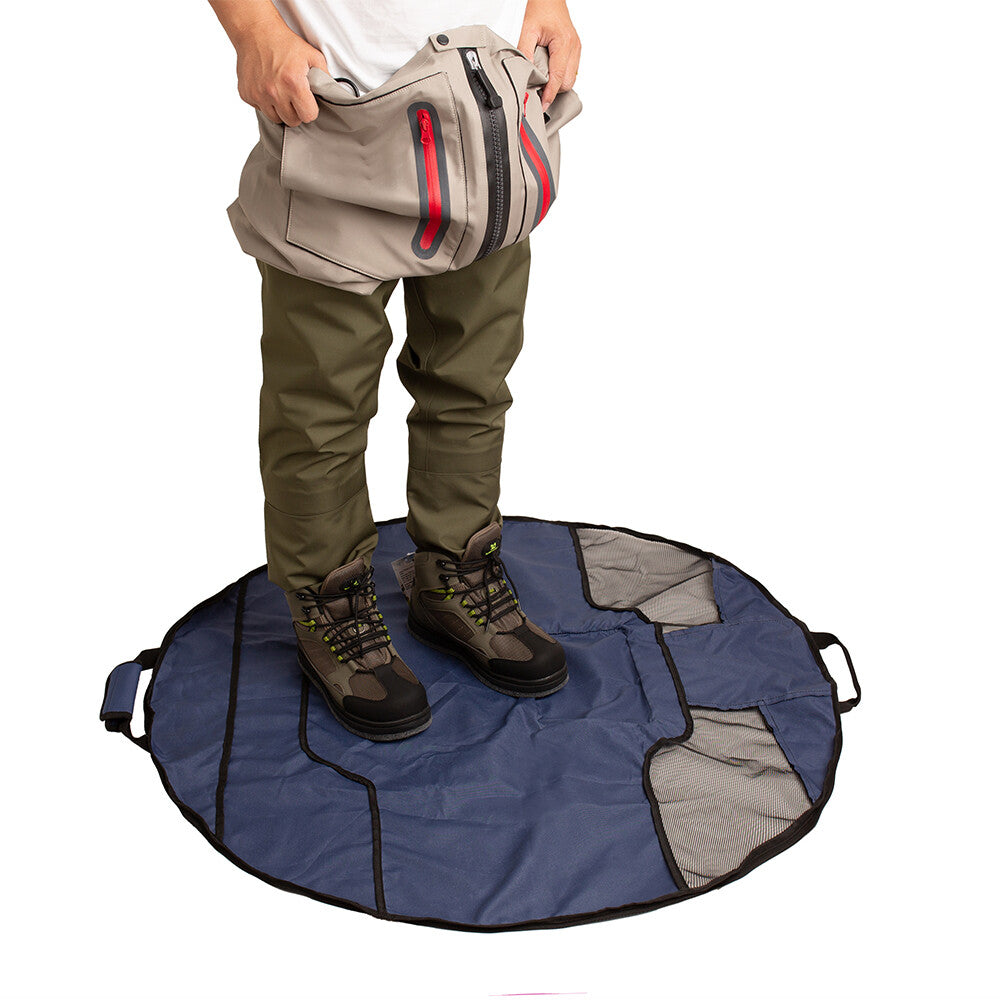 Fishing Wader Bag & Changing Mat - Waterproof Storage & Gear Organizer