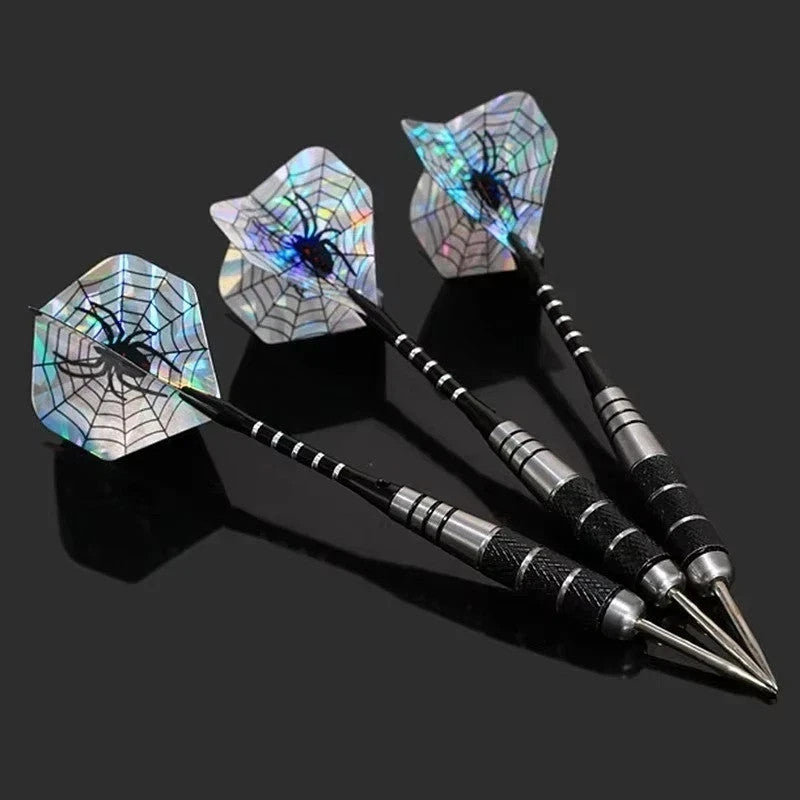 3pc Tungsten Dart Set 22g Full Metal Darts with Spider Design