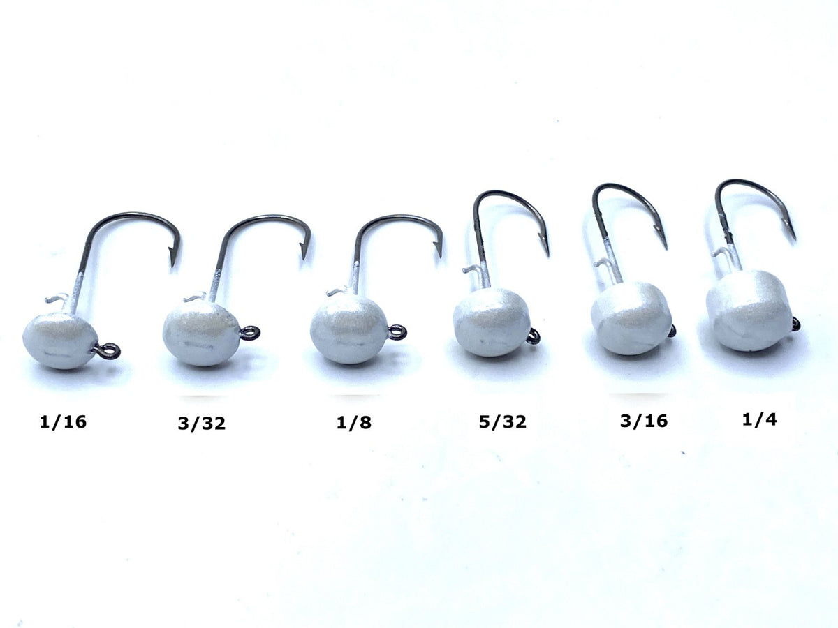 Fishing Jig Heads Toadstool Ned Rig Shroomz Style with Black Nickel Hooks