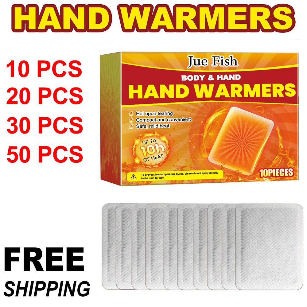 Natural Odorless Hand Warmers Pack - Safe Pocket Heat for Outdoor Activities