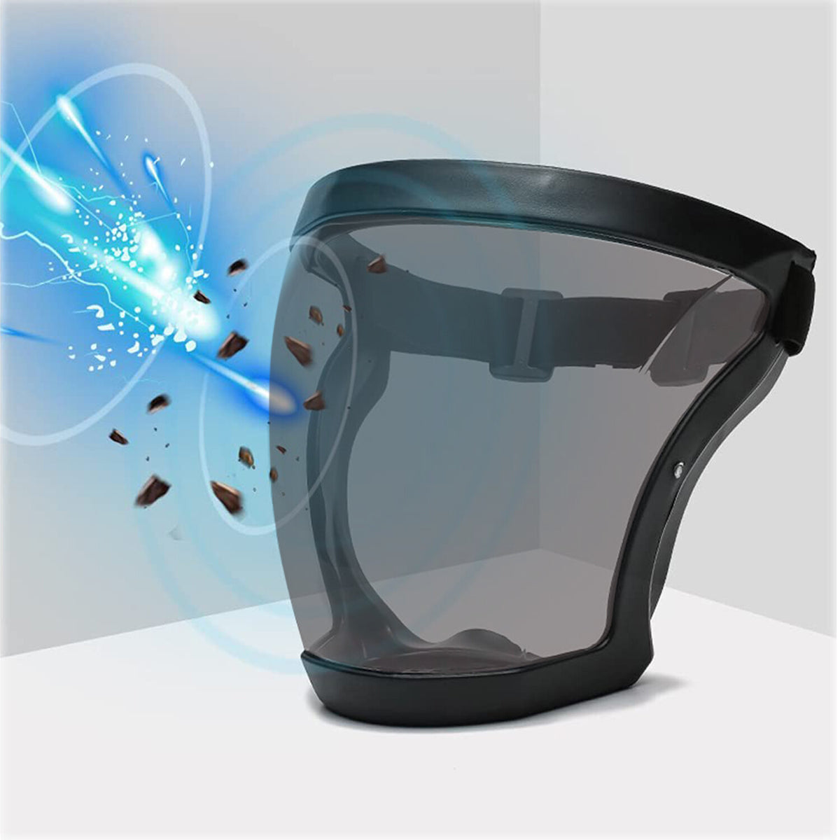 Full Face Anti-Fog Safety Mask with Protective Shield - Clear Head Cover