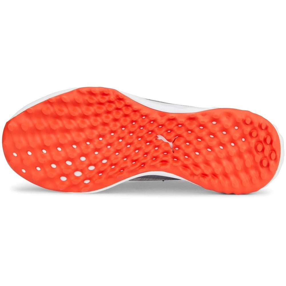 Golf Shoes Men Waterproof Performance Fusion Pro Gray Silver Red