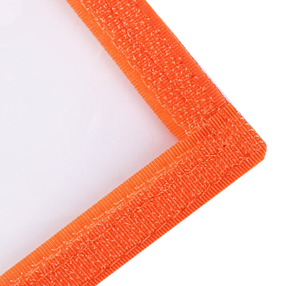 Fishing Lure Wraps 8-Pack - PVC Clear Window Hook & Loop Covers for Tackle Organization