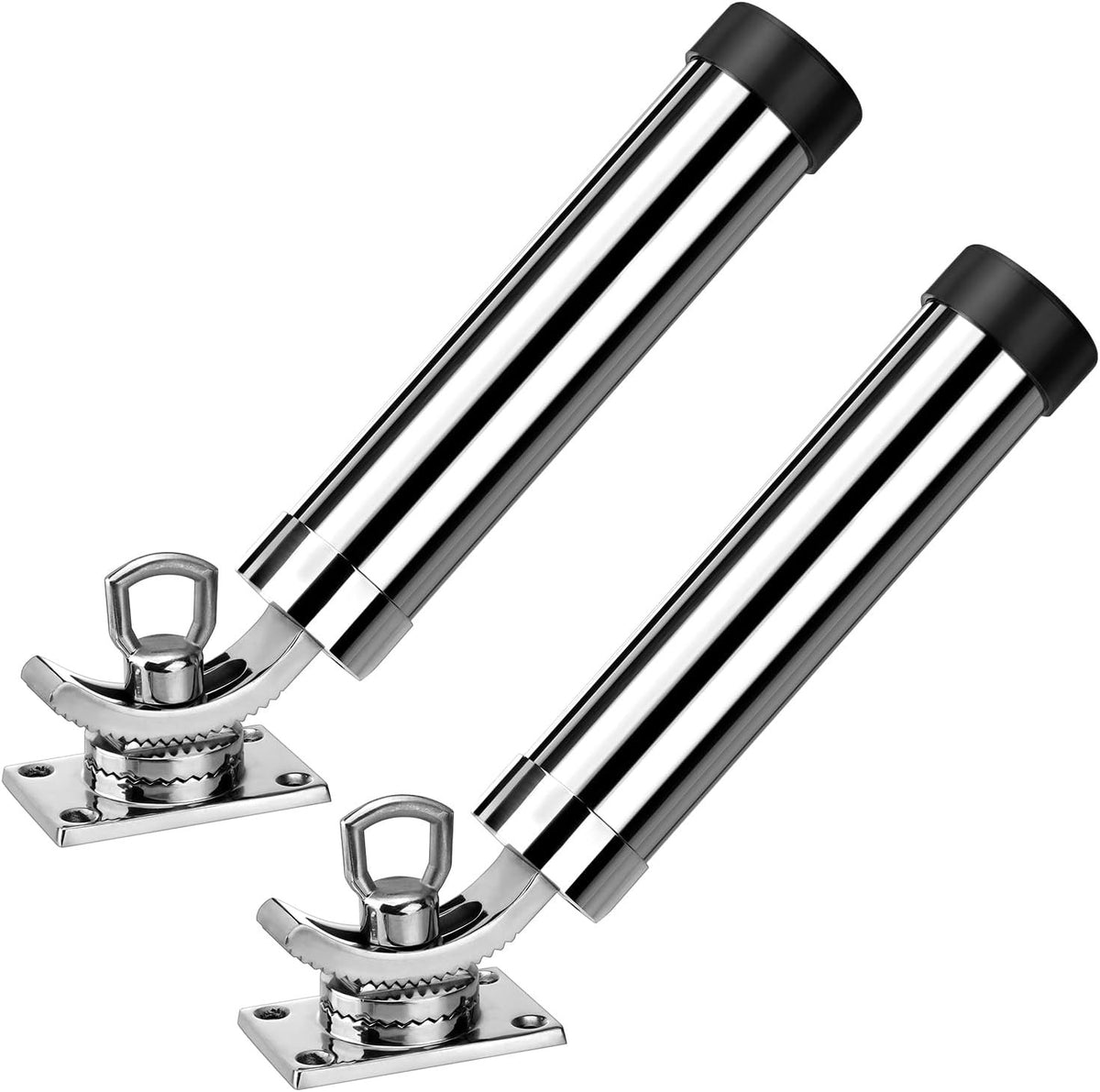 Stainless Steel Boat Fishing Rod Holder 360° Rotation Adjustable Support