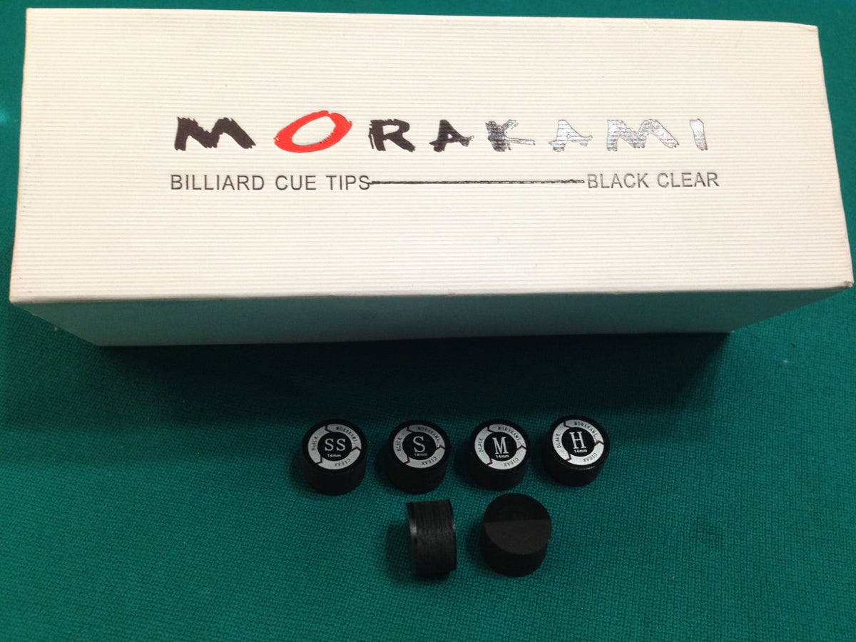 Morakami Black Clear Tip - Super Soft 14mm Cue Tip