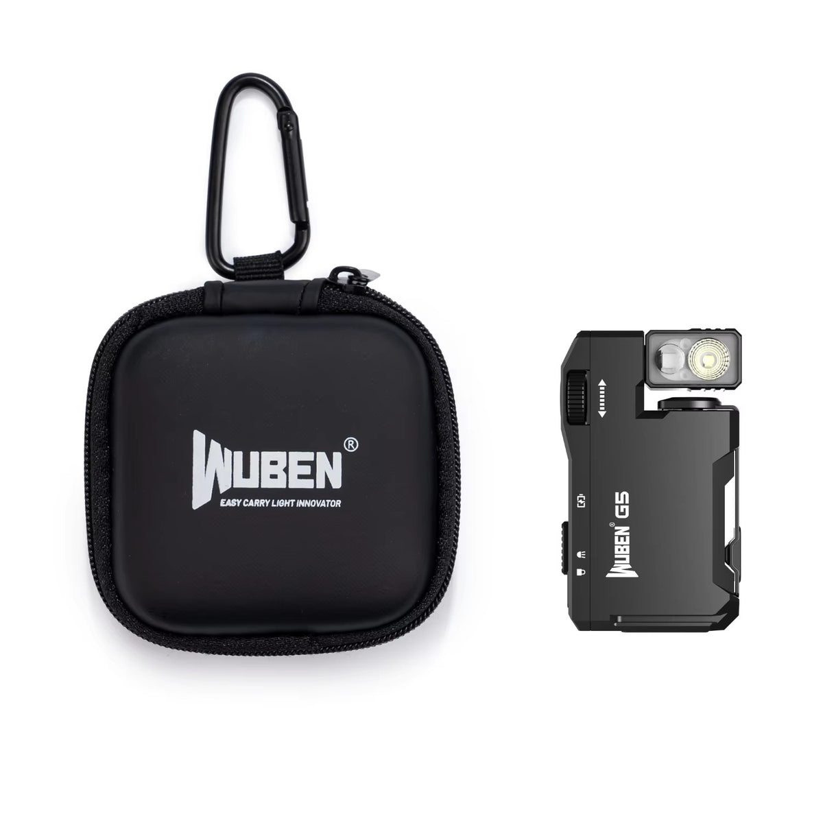 Rechargeable EDC Flashlight with RGB Light and 400 Lumens