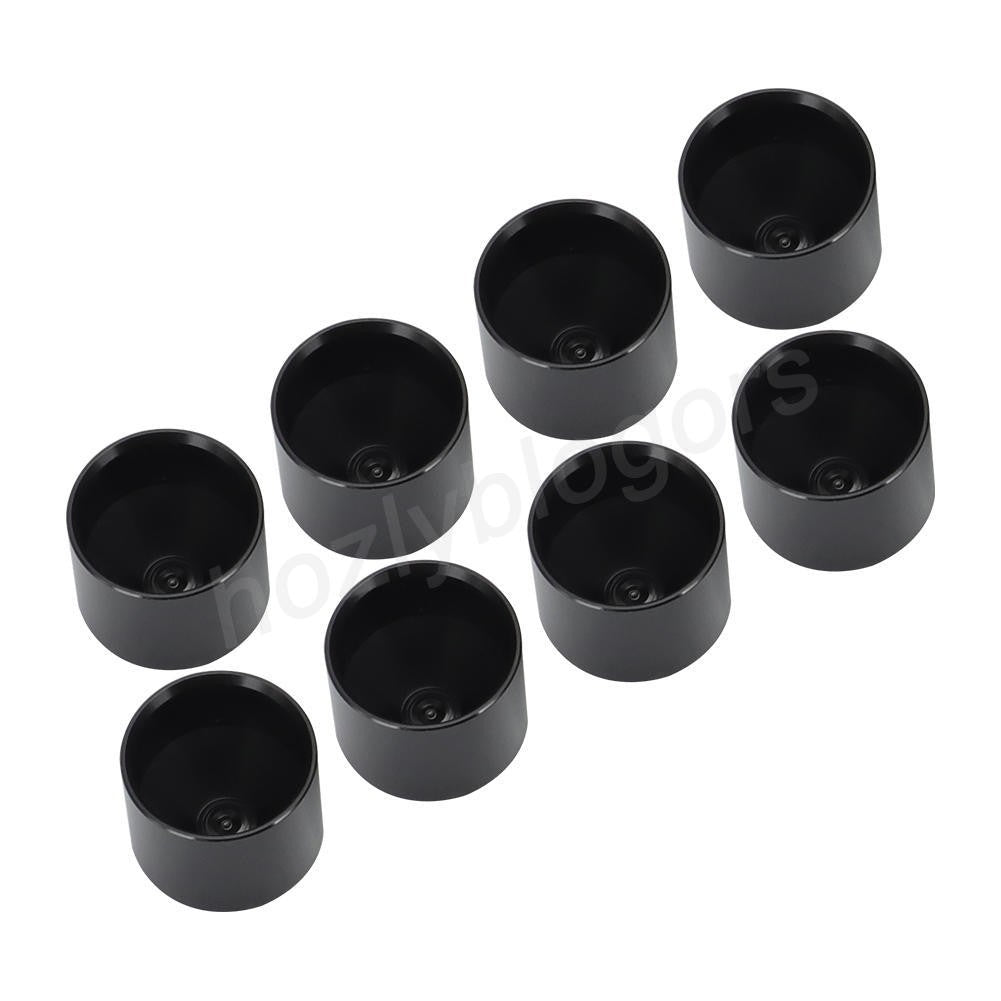 Set of 8 Anodized Aluminum Storage Cups for Maglite C Cell Flashlights