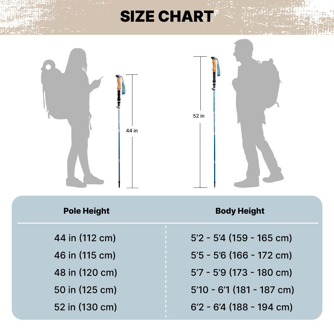 Lightweight Collapsible Hiking Poles - Foldable Trekking Sticks for Outdoor Adventure