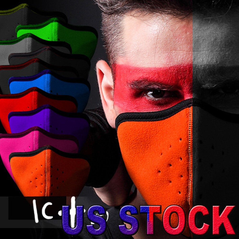 Winter Windproof Half Face Mask for Men Women Skiing Cycling Running