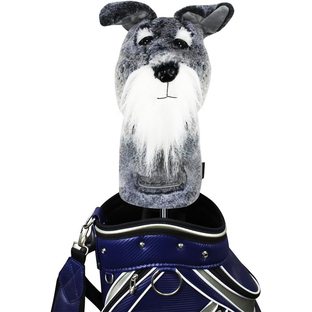 Golf Club Headcover - Cute Schnauzer Animal Design for Driver