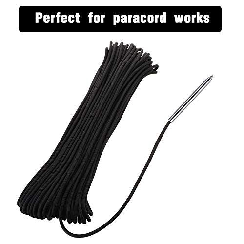 6 Pieces Paracord Stitching Set with Stainless Steel Needles for Outdoor Crafting