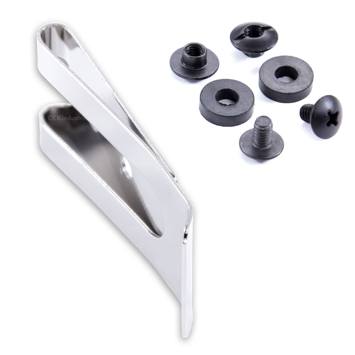 Universal Metal Belt Clips Model 2 with Mounting Hardware for Holsters