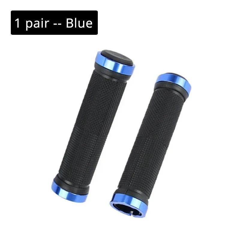 Ergonomic Bicycle Handlebar Grips for Mountain Bikes - Rubber MTB Cycling Lock