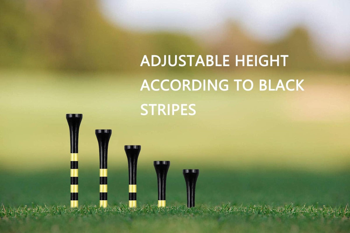 Wooden Golf Tees 3-1/4 Inch Pack of 100 Bamboo Golf Tees Biodegradable