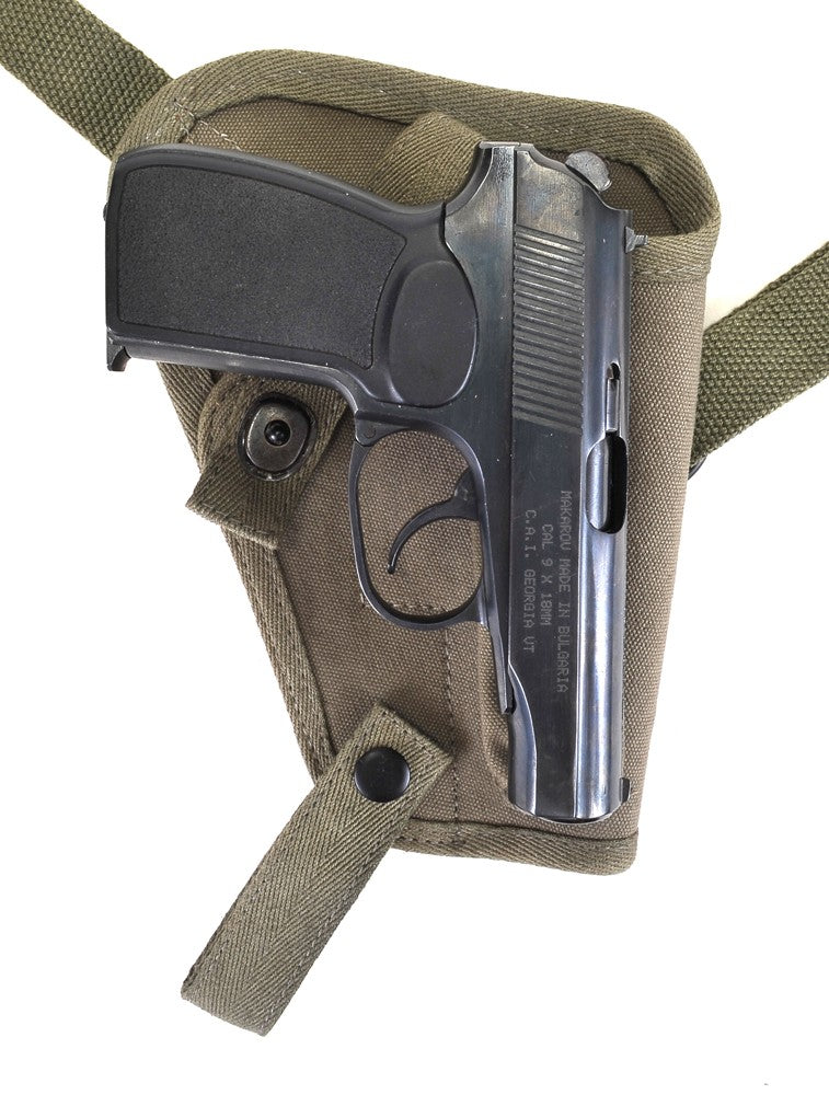 Tanker Shoulder Holster with Magazine Pouch for Russian Makarov - Military Replica