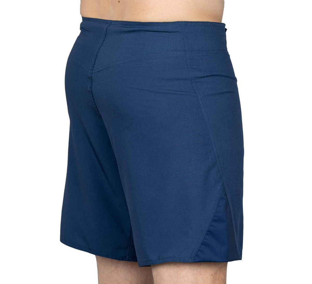 Grappling Fight Board Shorts for MMA & BJJ - Navy Blue, Lightweight & Stretchable