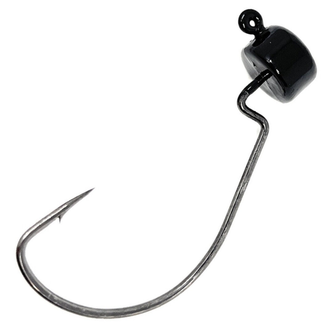 Lead Mushroom Jig Heads for Bass Fishing - 25 Pack Finesse Ned Rigs