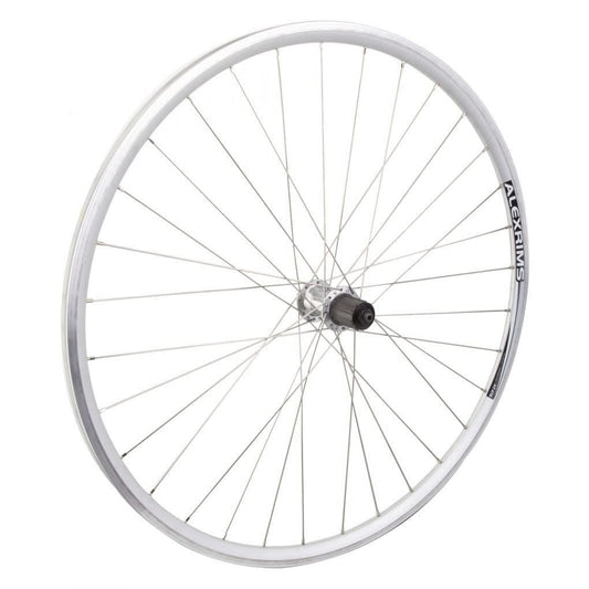 700c Road Bike Rear Wheel - Silver Alloy Rim & Shimano Hub, Quick Release