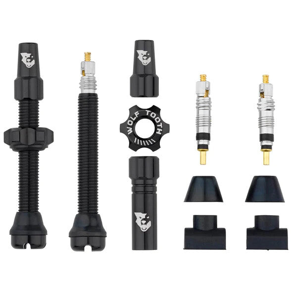 Tubeless Valve Stem Kit for Bicycle - All Sizes & Colors