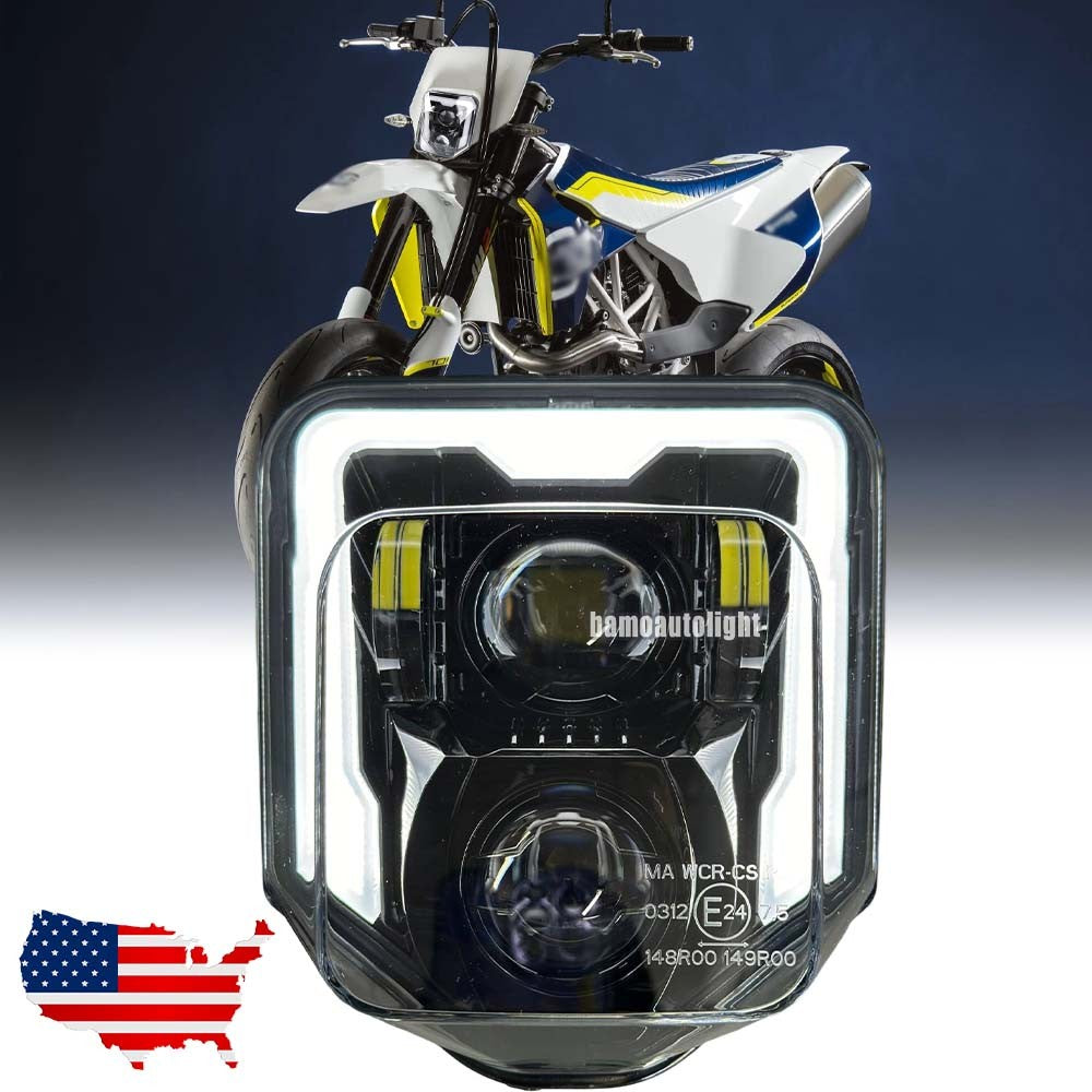 LED Motorcycle Headlight with DRL for Husqvarna 701 Enduro & SM Models