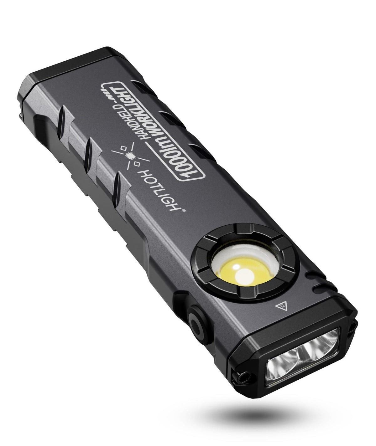Rechargeable Tactical Flashlight 1000 Lumens with Magnetic Base & Pocket Size