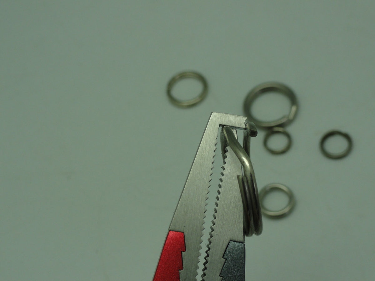 Fishing Split Ring Pliers Titanium Jaw Aluminum Body 6-5/8"