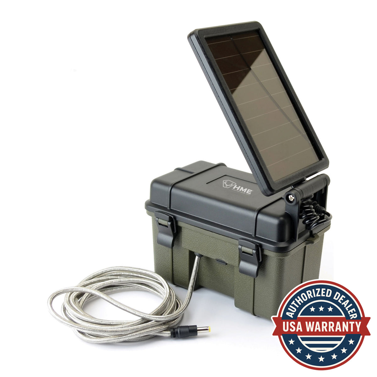 12V Solar Power Pack for Trail Cameras - Weatherproof Auxiliary Battery