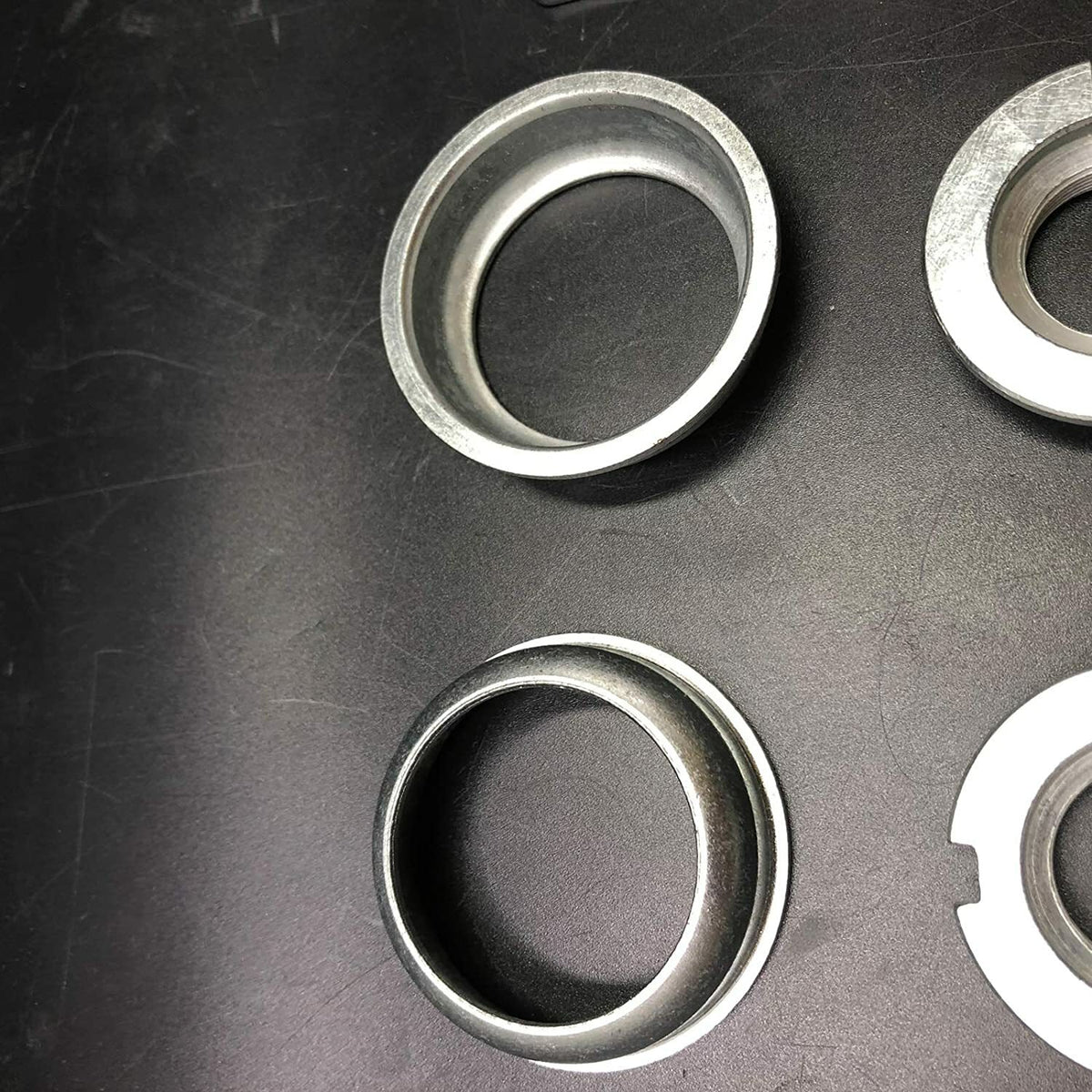 2-Inch Bicycle Bottom Bracket Set for One-Piece Crank - Steel, Silver