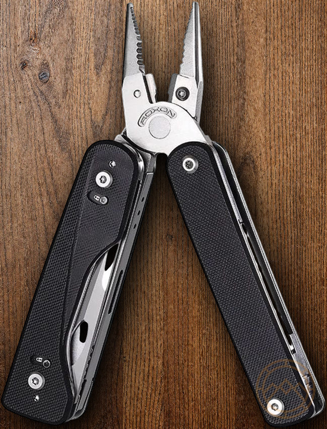 Flex Titan Multitool with 16 Essential Tools and Black G10 Handles