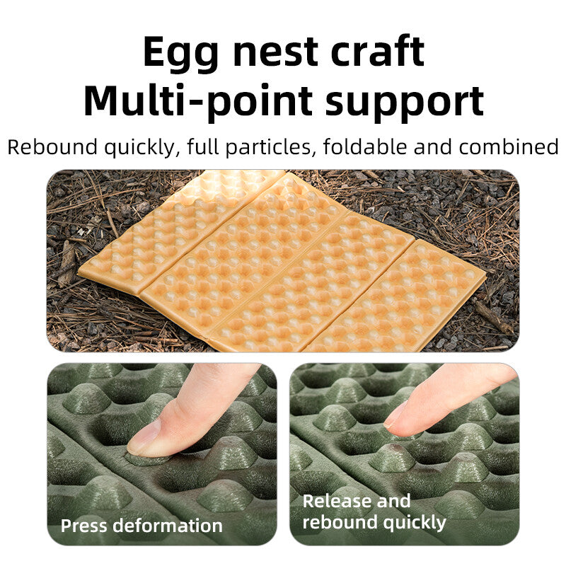 Foldable Camping Seat Cushion with Insulation and Breathable Foam - Lightweight Portable Pad