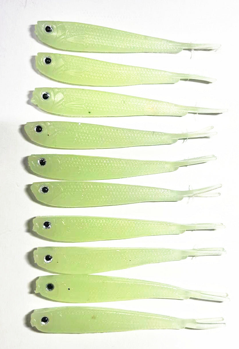 3D Eyes Minnow Soft Baits - Fish Lures for Freshwater & Saltwater Fishing