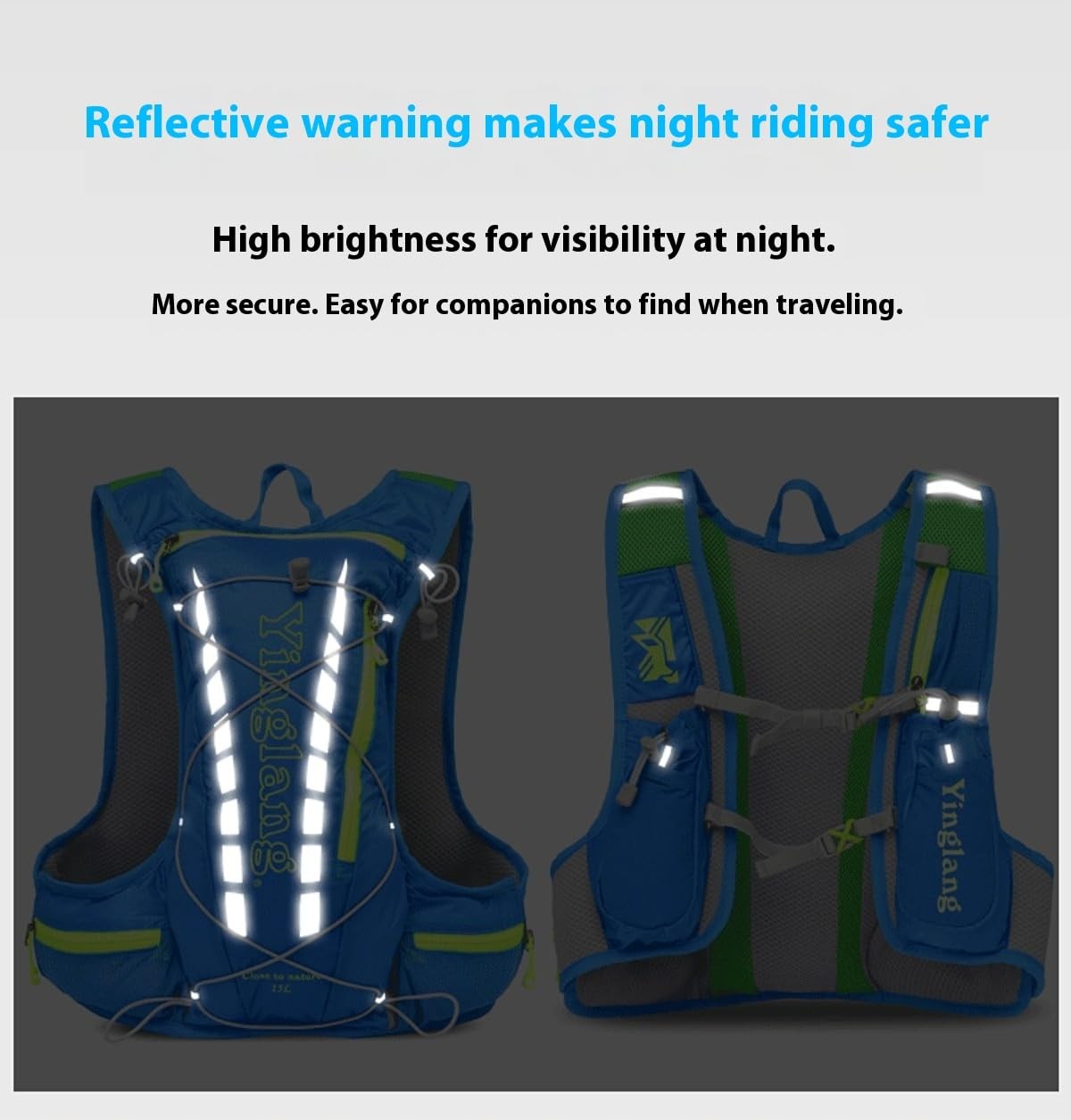 Ventilated Hydration Running Vest with Multiple Zipper Pockets - No Bladder