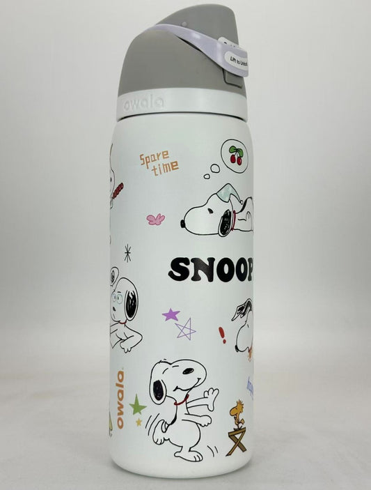 32oz Stainless Steel Insulated Water Bottle with Flip Lock - White