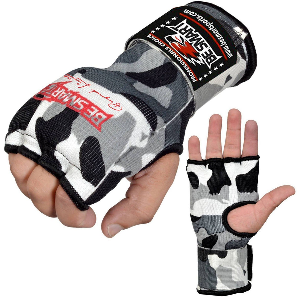 Boxing Hand Wraps Gloves with Padded Knuckles MMA Kickboxing Gloves