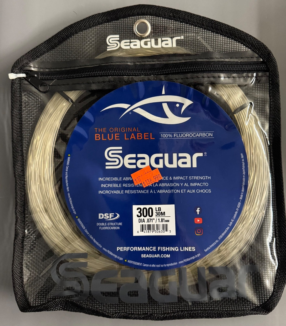 Fluorocarbon Fishing Line Coil 30M High Strength Saltwater Leader Line