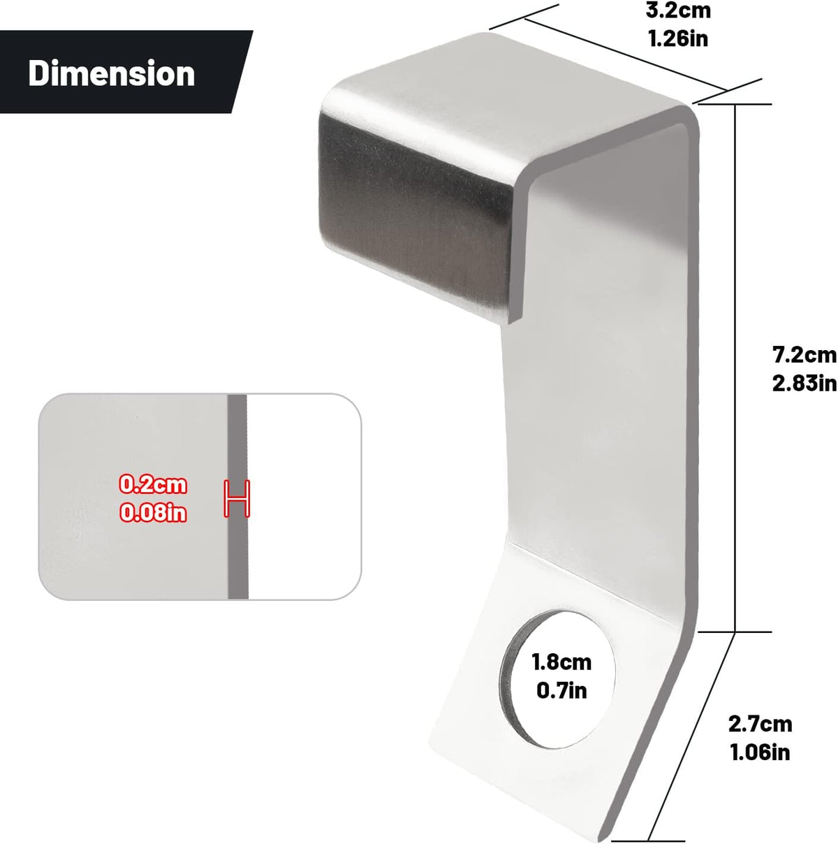 Stainless Steel Cooler Lock Bracket 2 Pack for Yeti Rtic Coolers Security