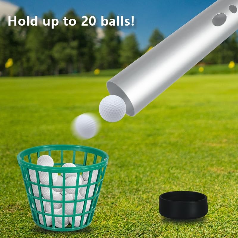 Golf Ball Retriever Aluminum Tube - Durable 34.8-Inch Pick-Up Device