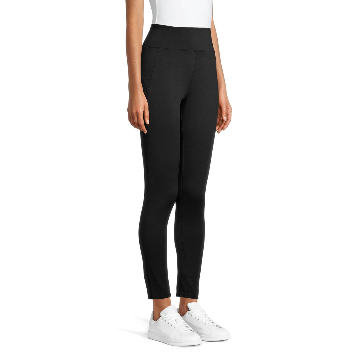 Women's Thermal Leggings with High Waist Black - Plush Warmth, Slim Fit